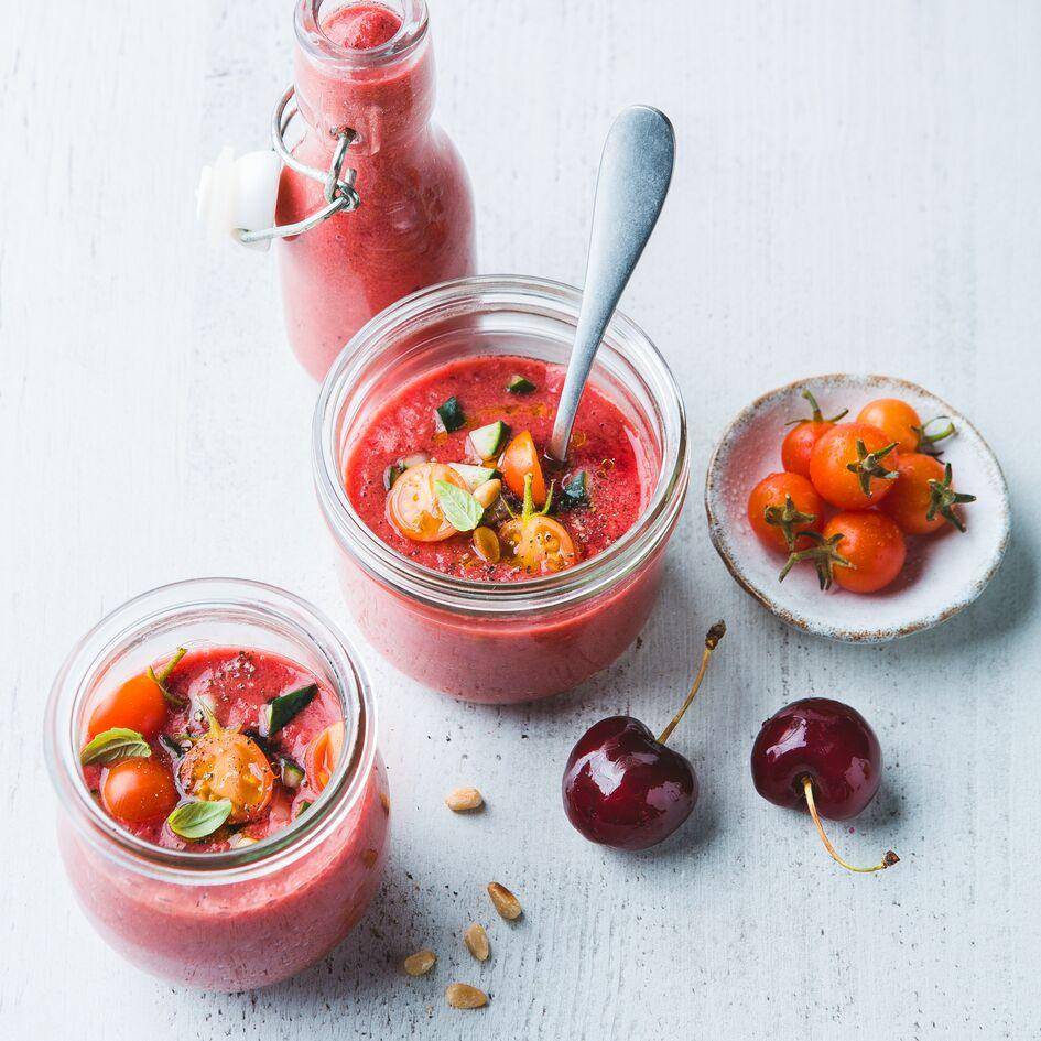 Gazpacho z pomidorów i wiśni - przepisy Perfectmix + | Tefal