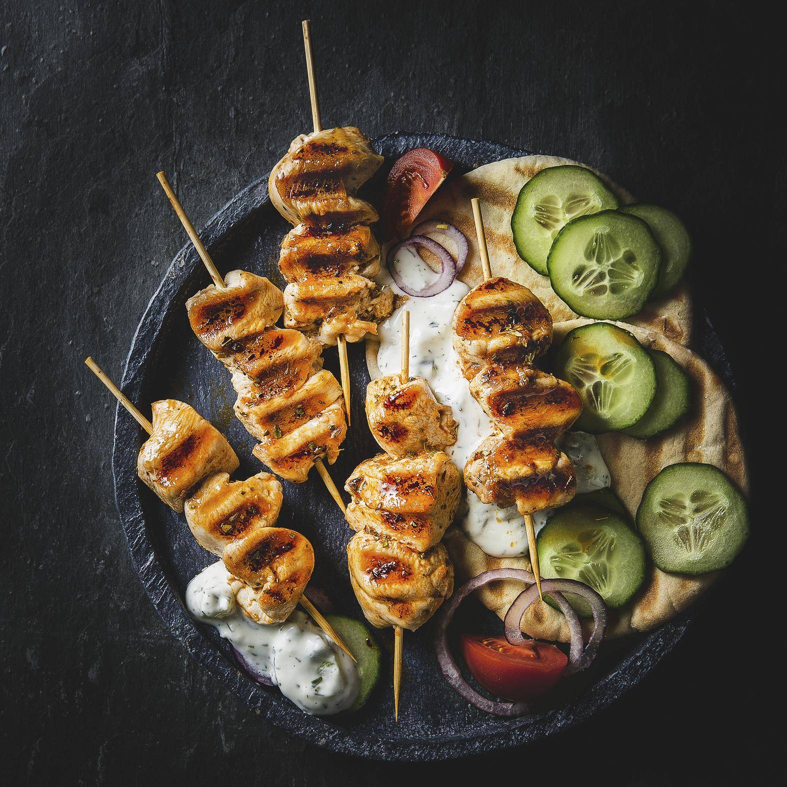 Kebaby z kurczaka po grecku - przepisy EASY FRY & GRILL 2 in 1 MECHANICAL | Tefal
