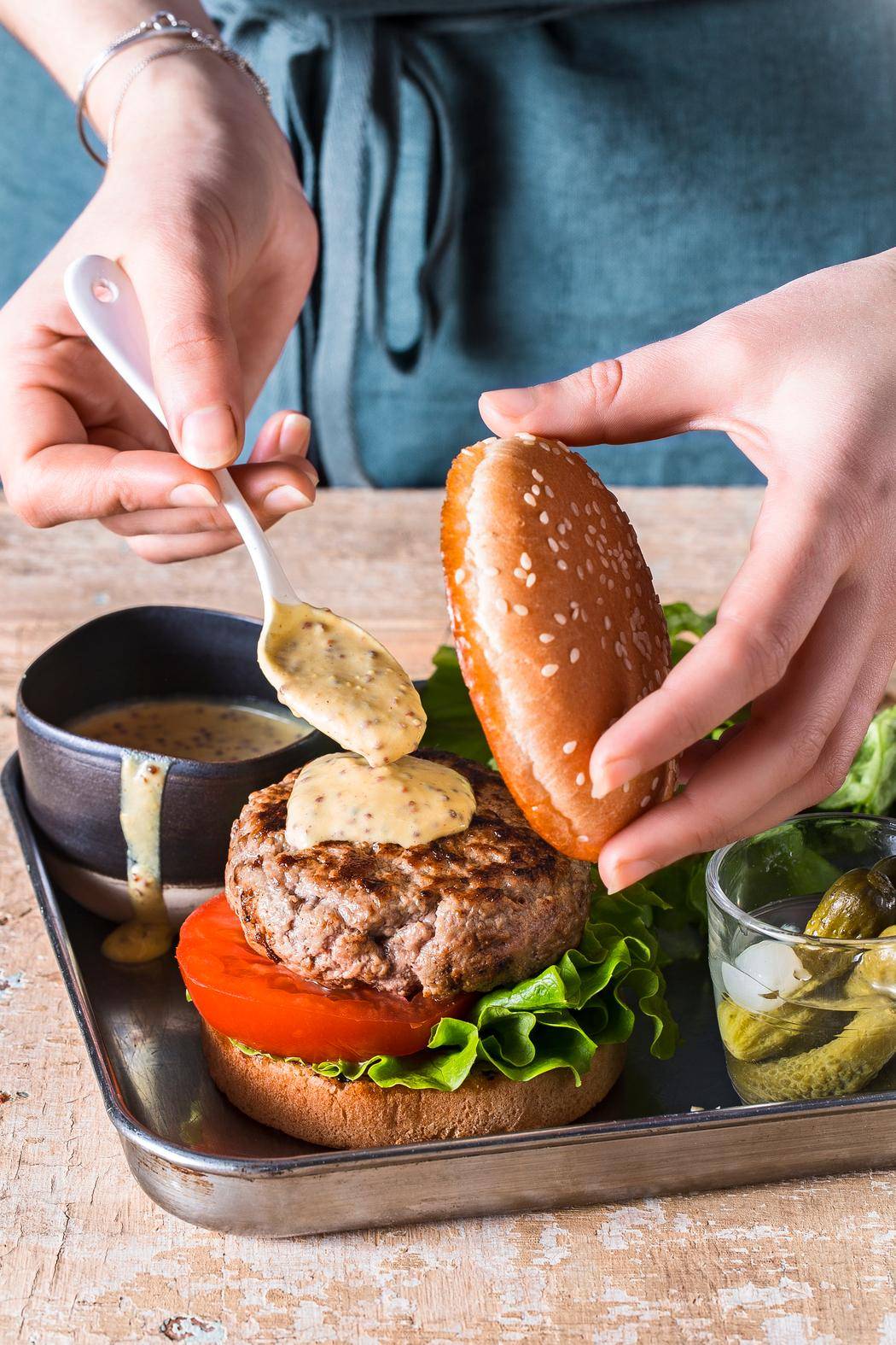 Luksusowy hamburger - przepisy Easy Fry Mega | Tefal