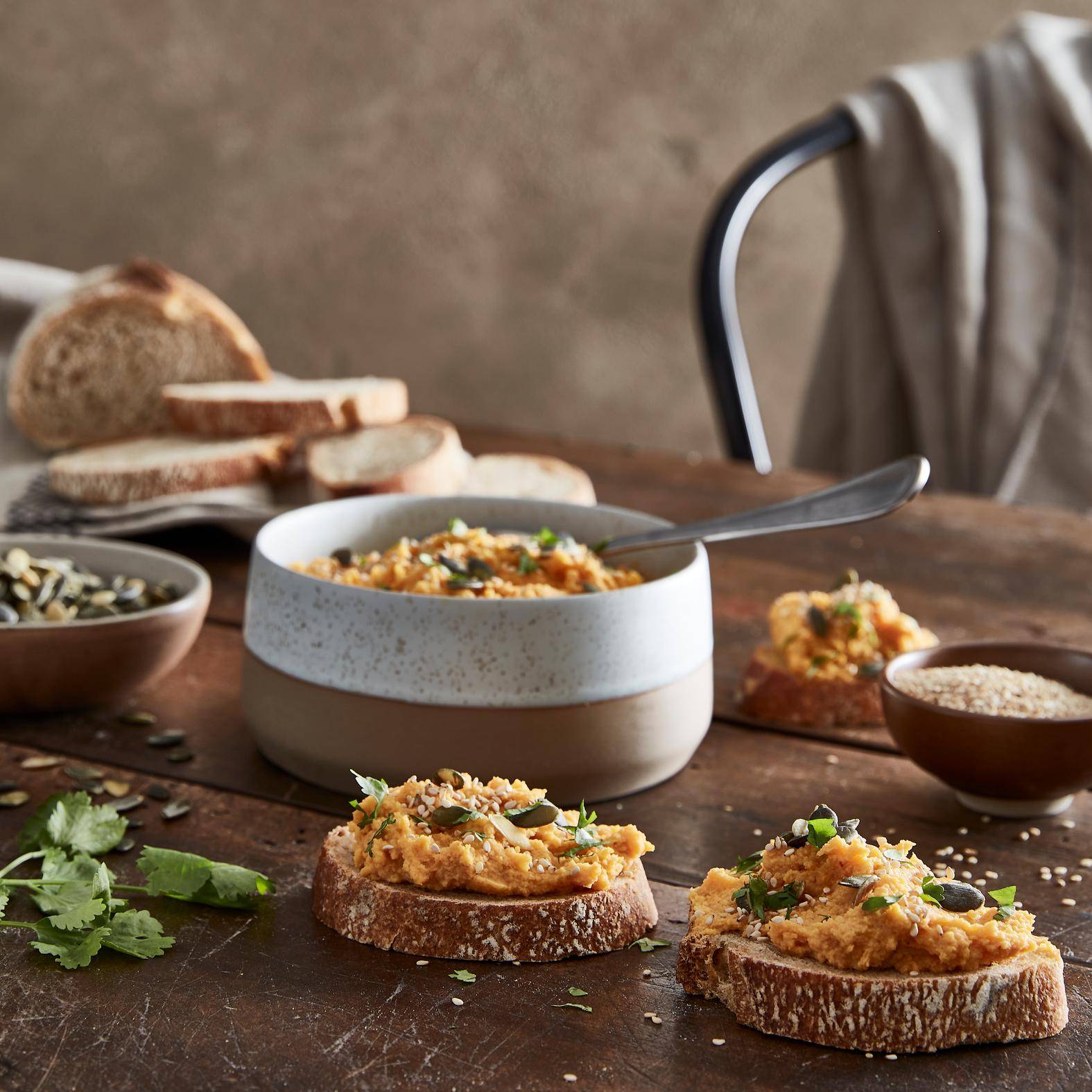 *Sweet potato spread with fresh goat's cheese - przepisy Blend up | Tefal