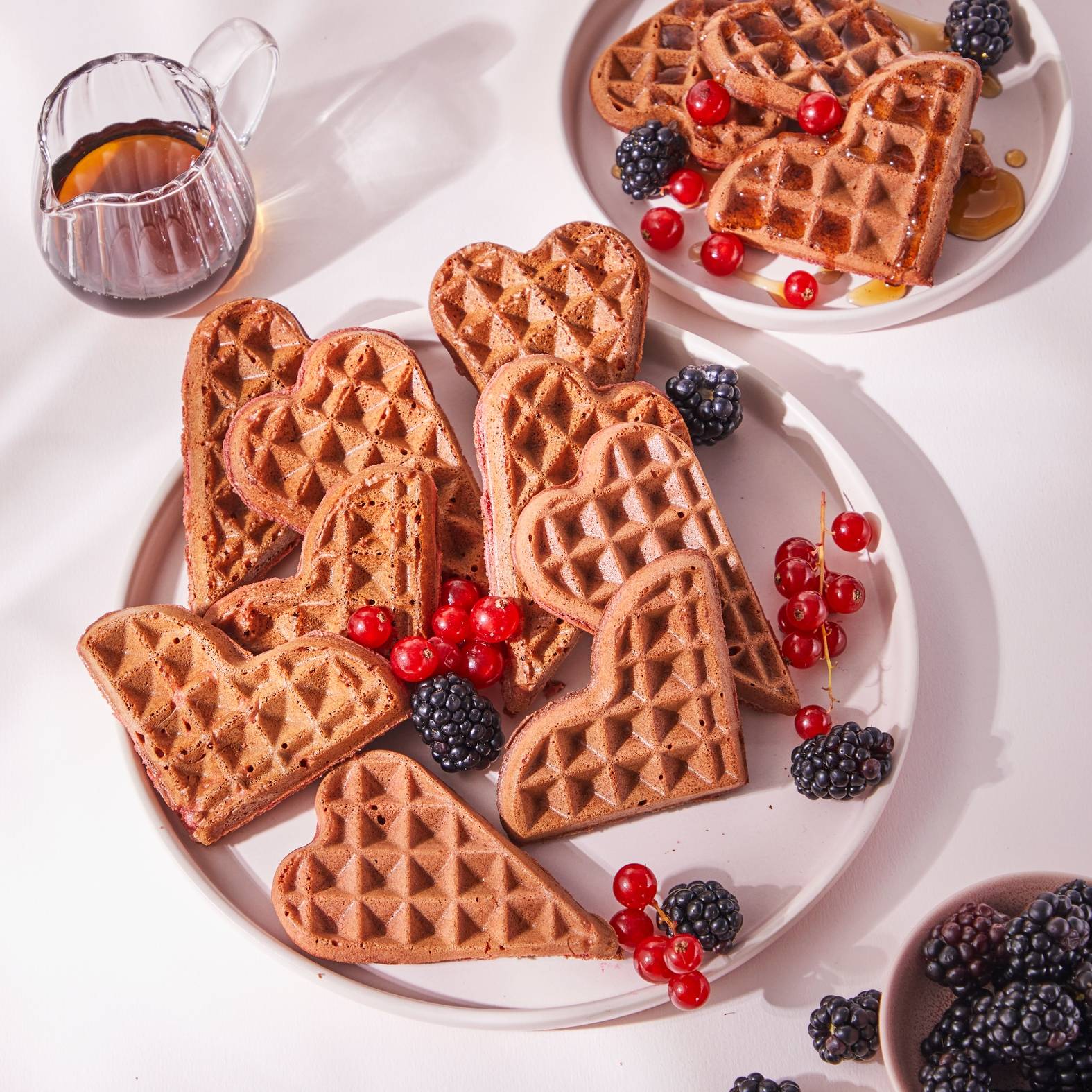 Gofry red velvet w kształcie serca - przepisy Snack Collection MECHANICAL | Tefal