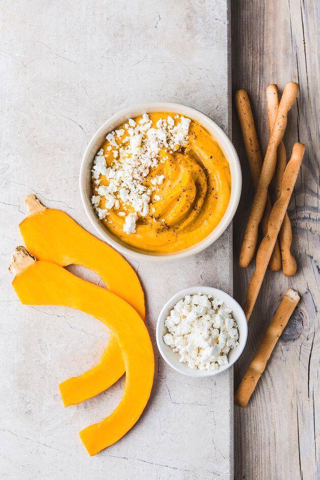 *Hummus with butternut squash and feta cheese - przepisy Blend up | Tefal