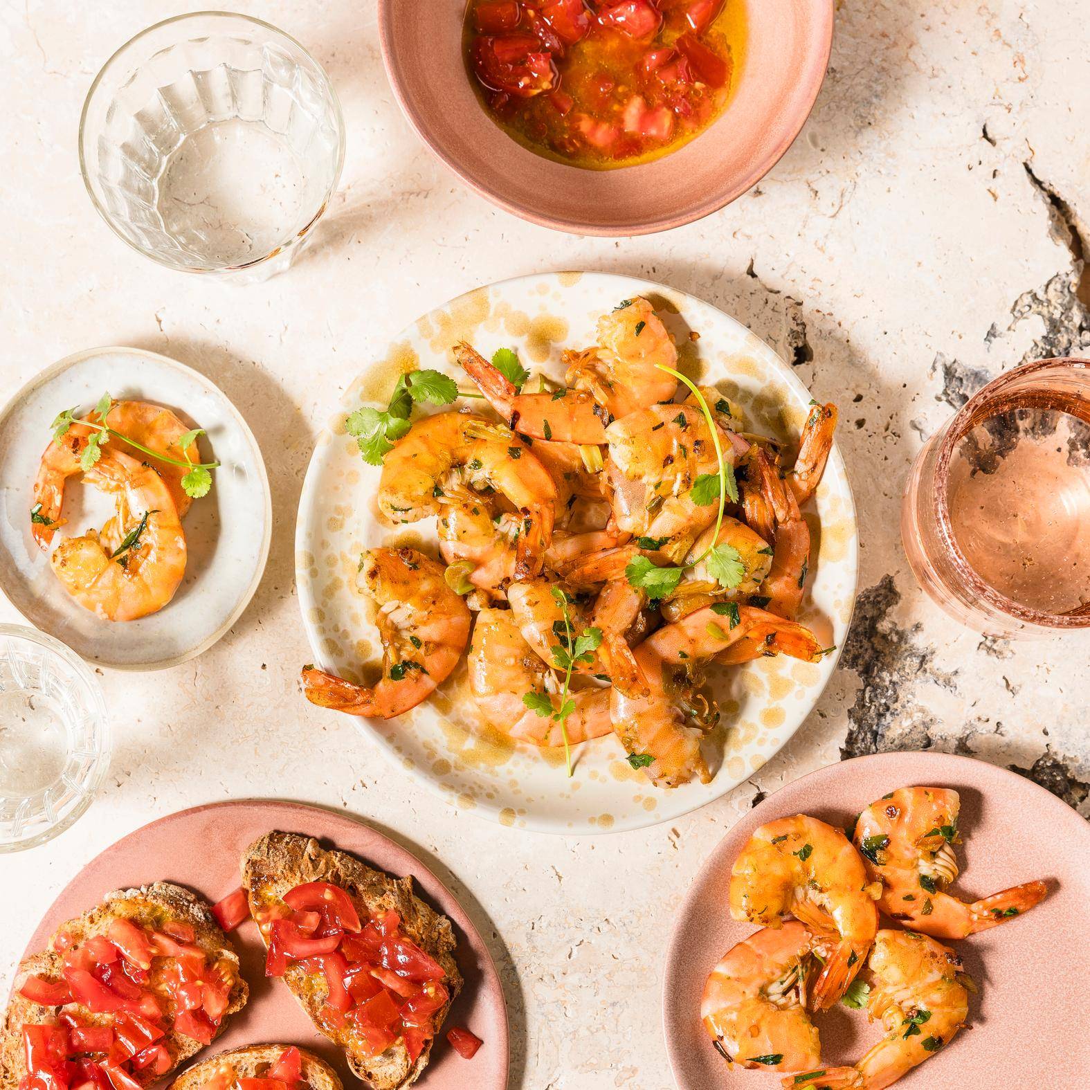 Czosnkowe krewetki - przepisy Cook4Me | Tefal