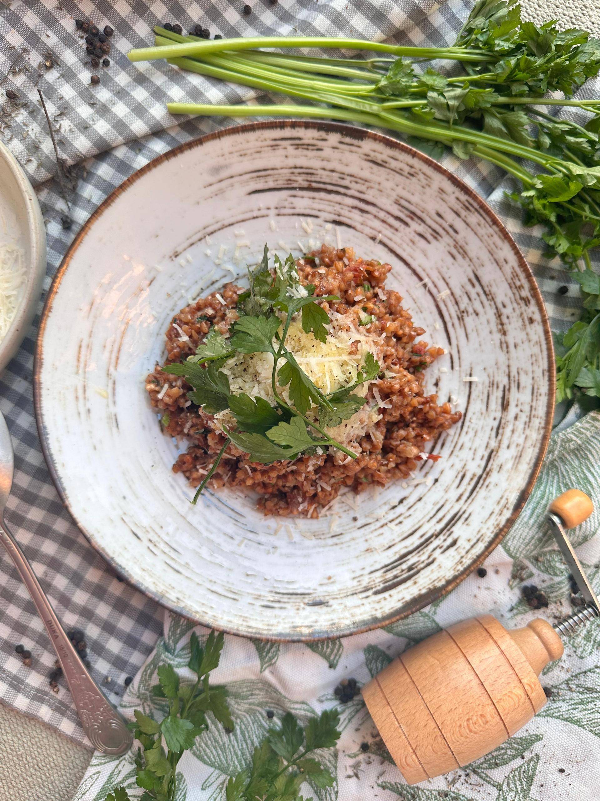 Kasza gryczana z parmezanem i suszonym pomidorem - przepisy Cook4Me | Tefal