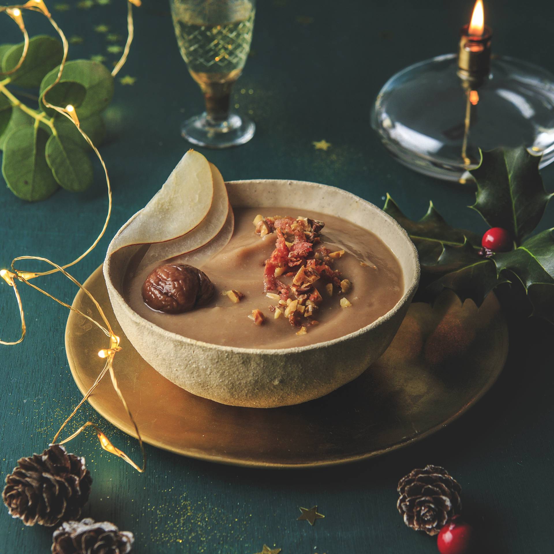 Kremowa zupa kasztanowo-gruszkowa - przepisy Cook4Me | Tefal