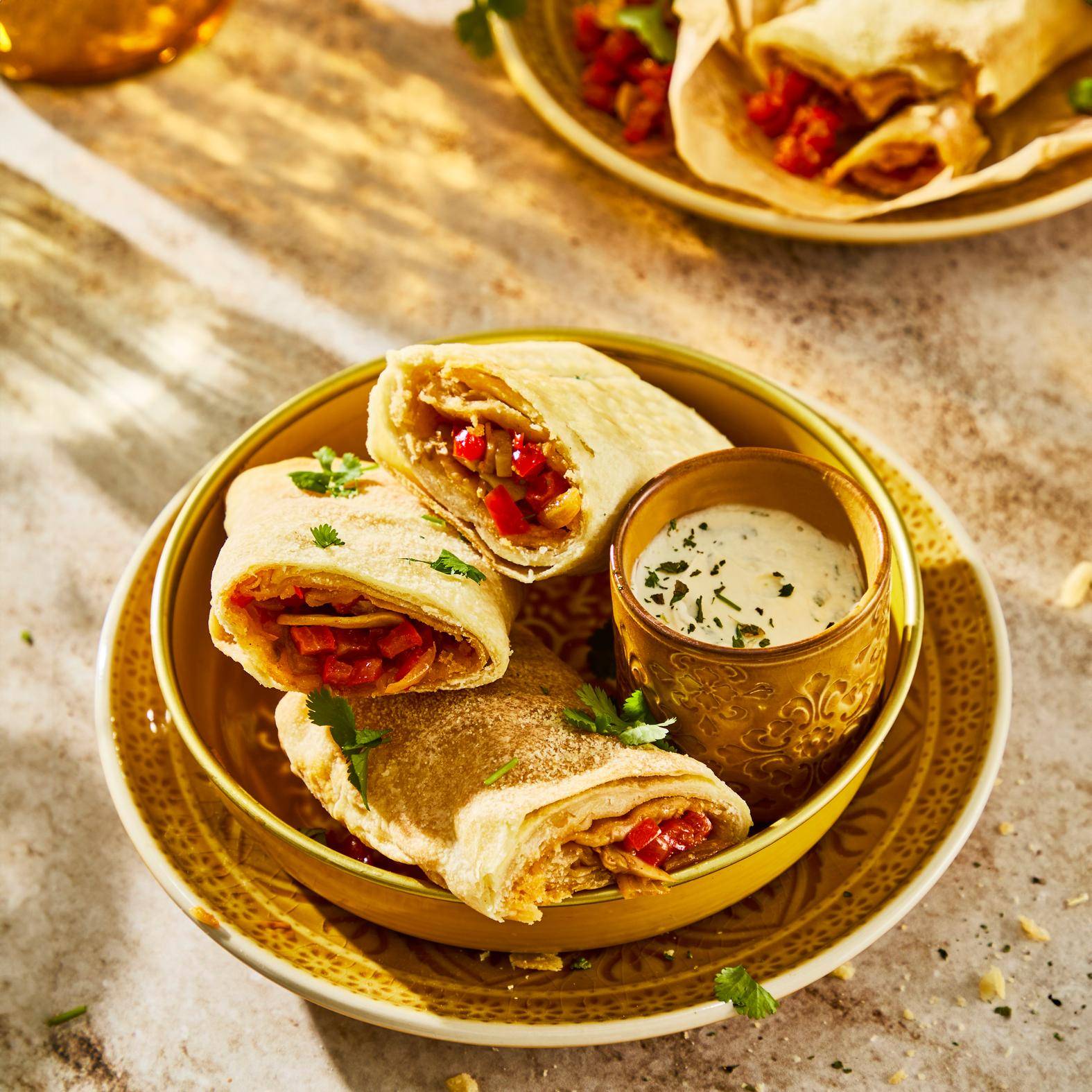 Chrupiące msemmen z warzywami - przepisy Easy Fry Max | Tefal