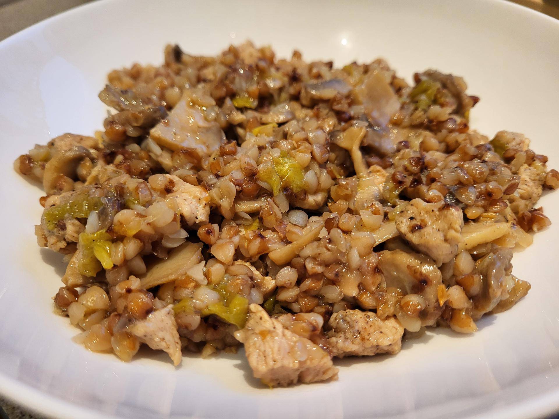 Kaszotto z indykiem, porem i pieczarkami - przepisy Cookeo V3 | Tefal