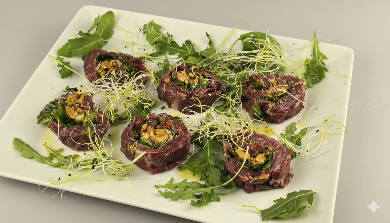 Rolada à la carpaccio z kurkami - przepisy Patelnie i Garnki | Tefal