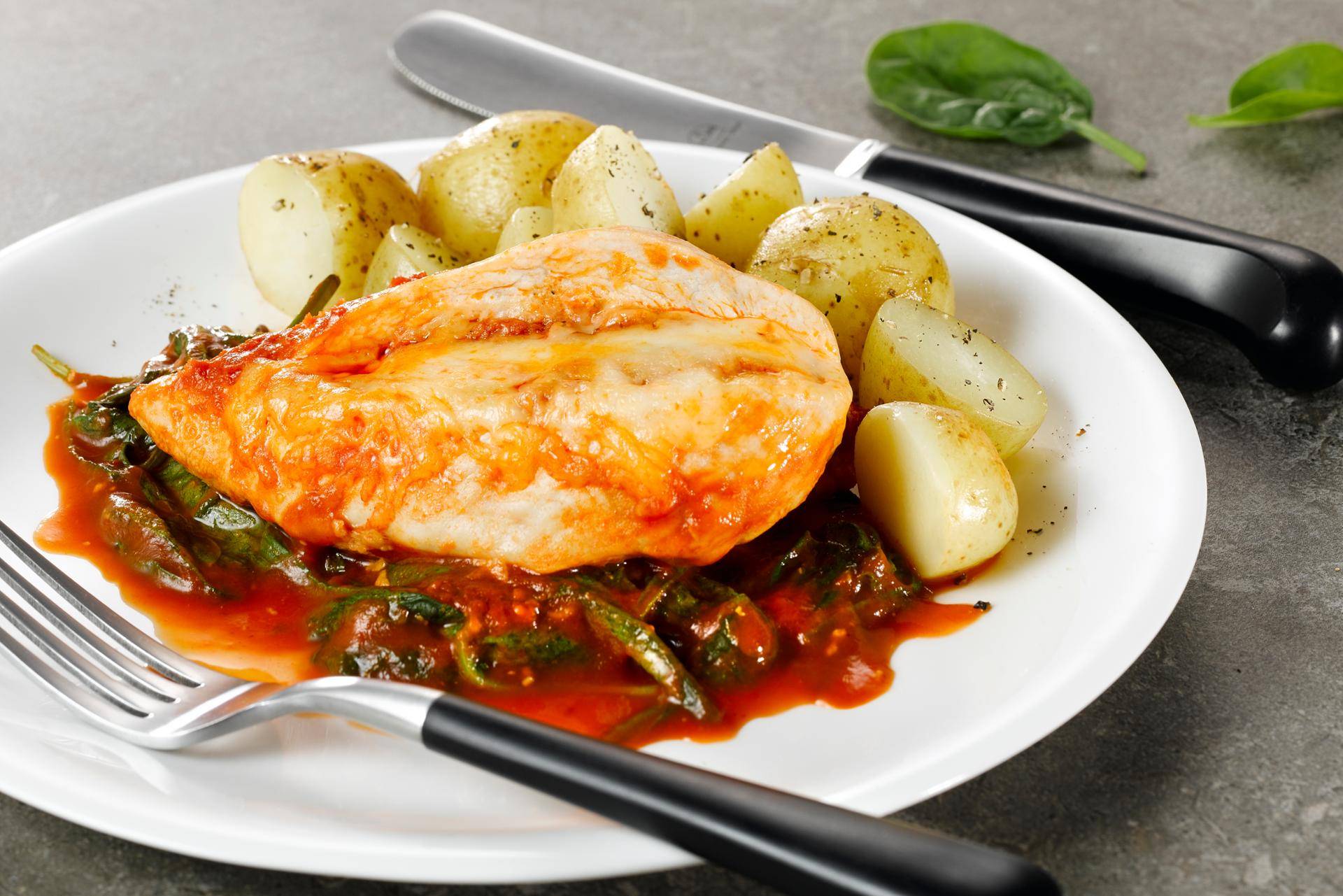 Kurczak nadziewany mozzarellą - przepisy Cook4Me | Tefal