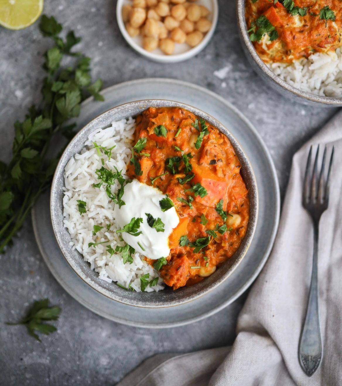 Curry z dynią i ciecierzycą - przepisy Cook4Me | Tefal