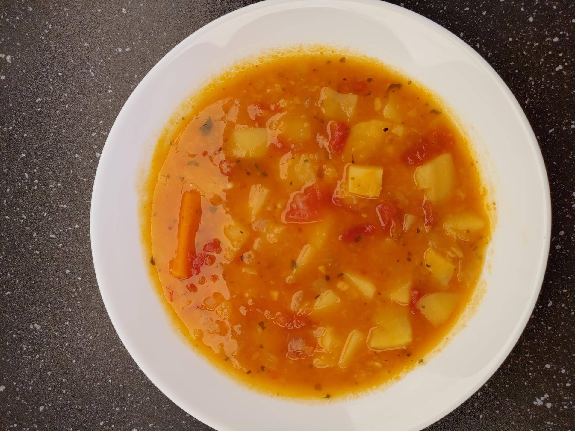 Gęsta zupa z grochem i ziemniakami - przepisy Cookeo V3 | Tefal