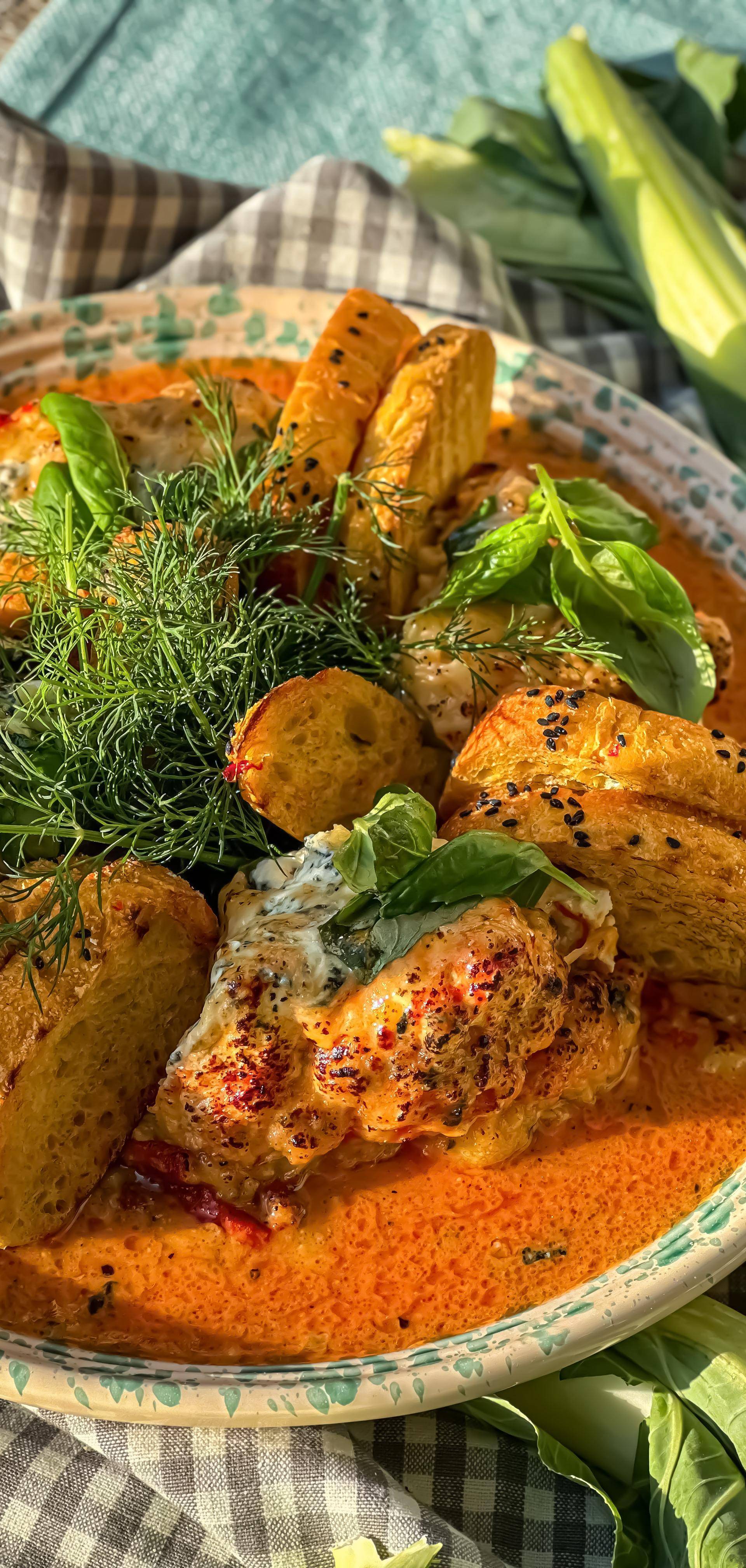 Zapiekany kalafior z labneh paprykowym - przepisy Cook4Me | Tefal