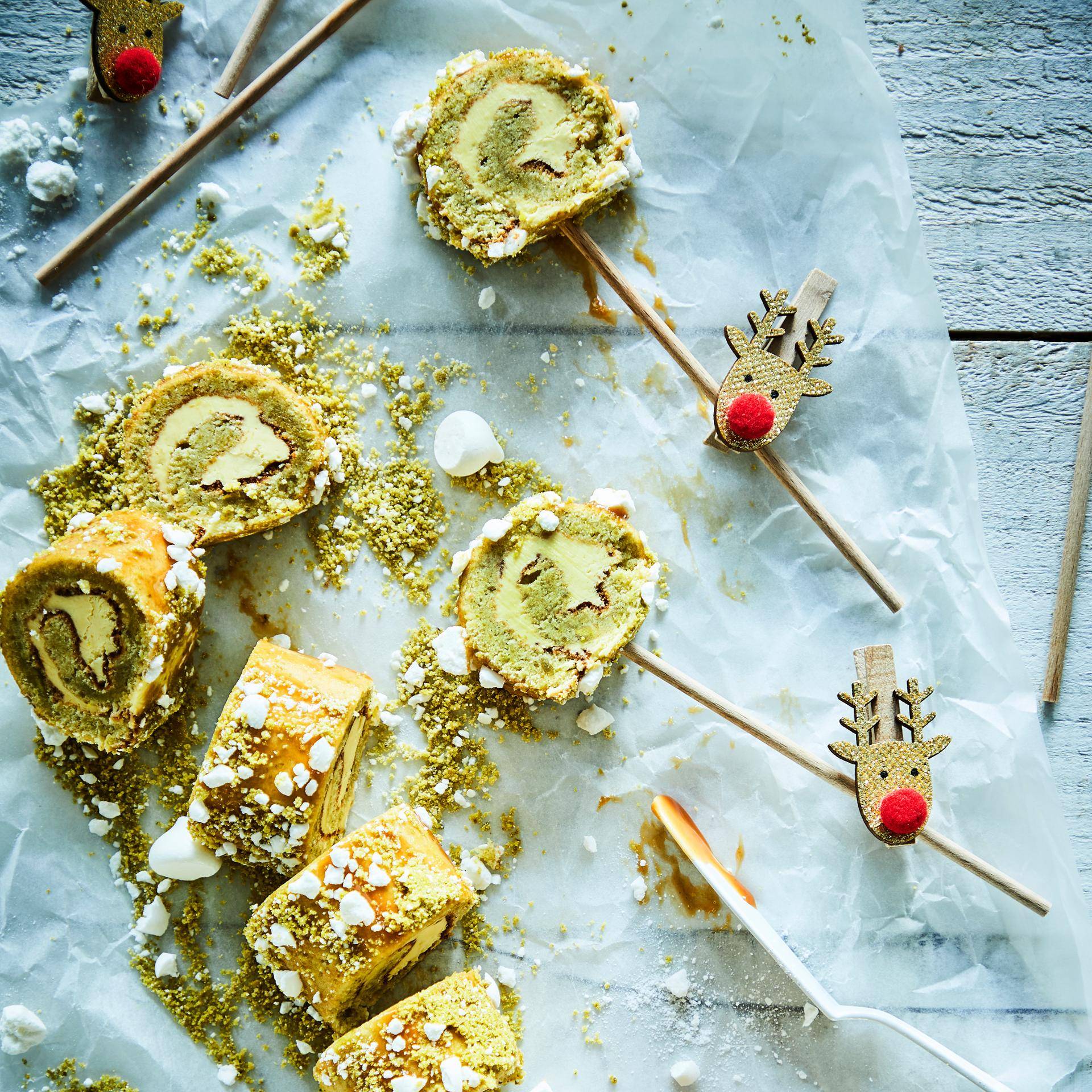 Ciastka cake pops z mango i pistacjami - przepisy Cake Factory | Tefal