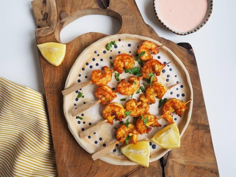 Krewetkowe szaszłyki - przepisy EASY FRY & GRILL 2 in 1 DIGITAL | Tefal