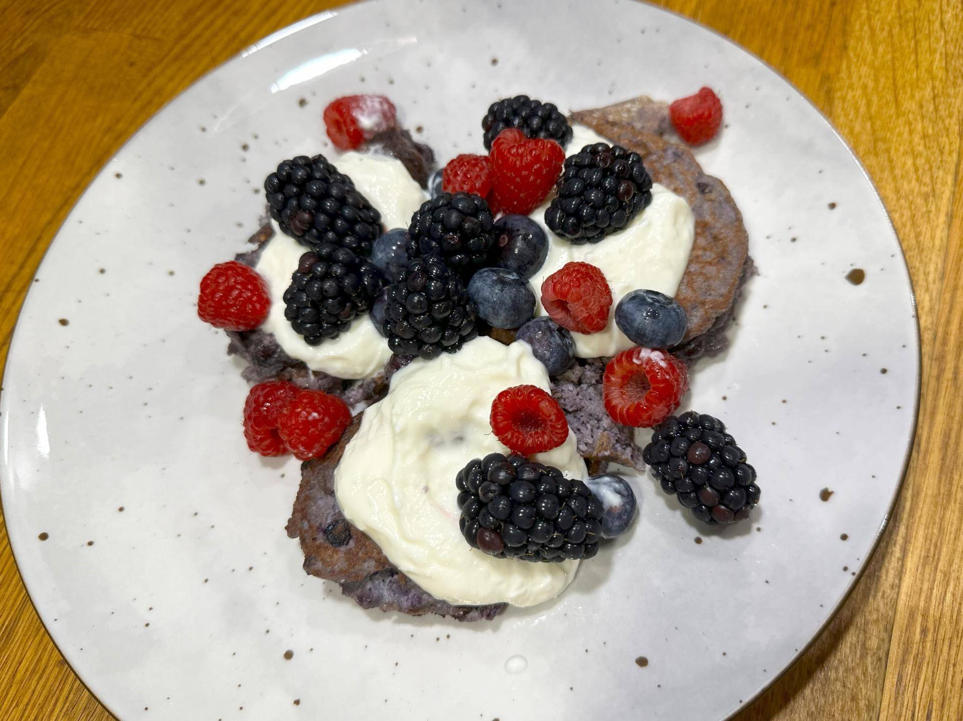 Jagodowe keto placuszki - przepisy Cook4Me | Tefal