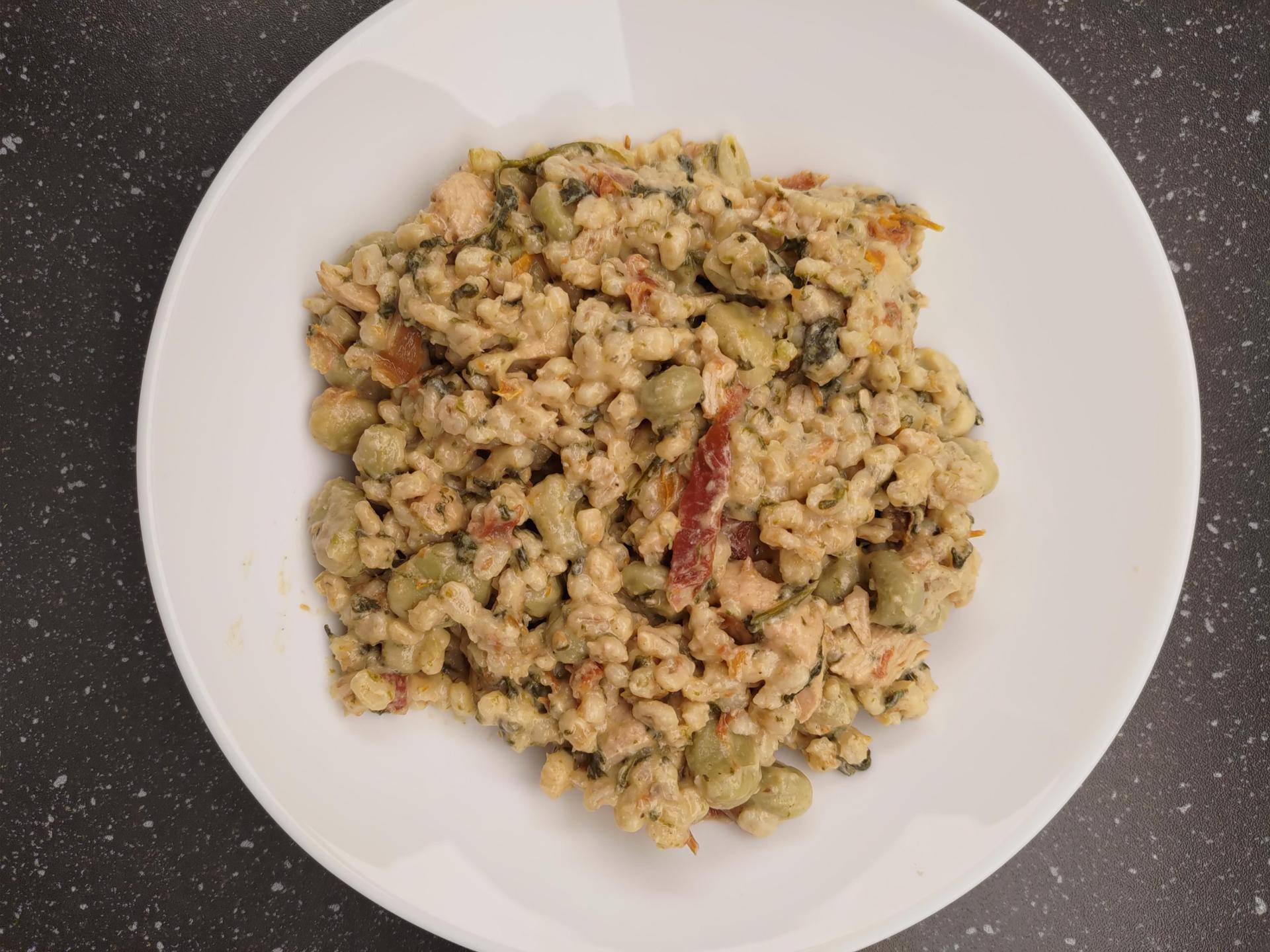 Kaszotto z bobem i kurczakiem - przepisy Cookeo V3 | Tefal