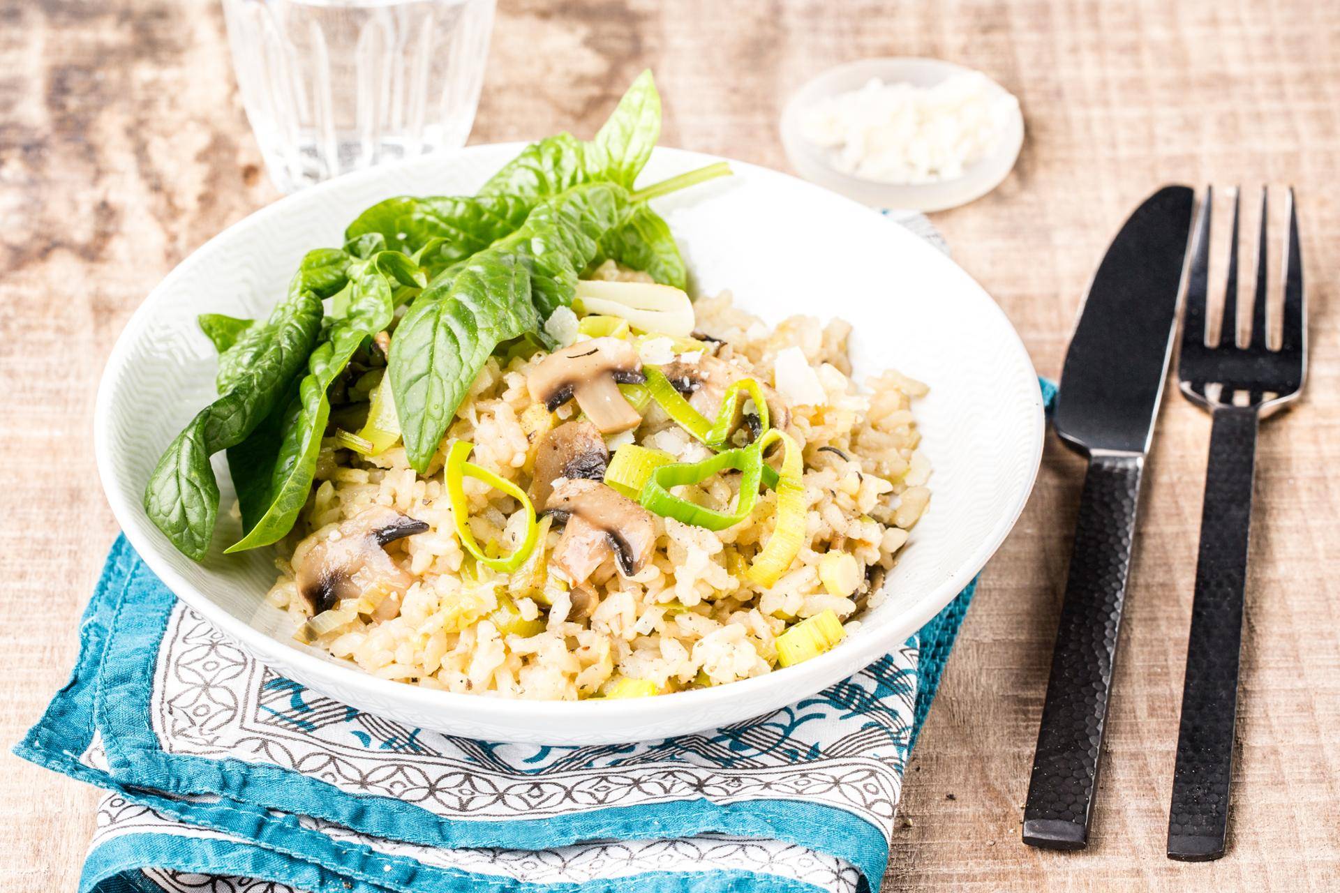 Risotto z grzybami i szpinakiem - przepisy Cook4Me | Tefal