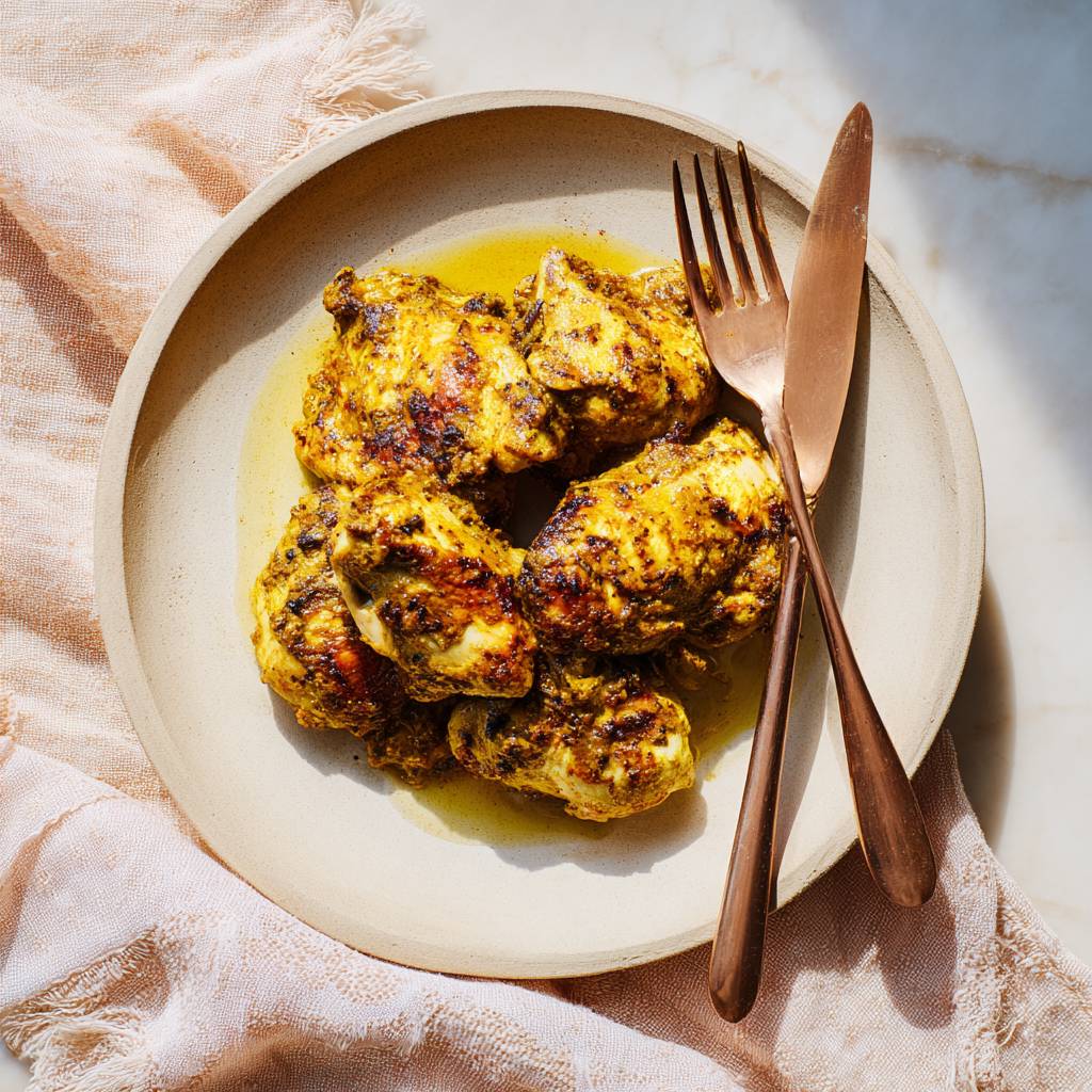 Kurczak w marynacie z jogurtu, curry i miodu - przepisy Easy Fry Compact | Tefal