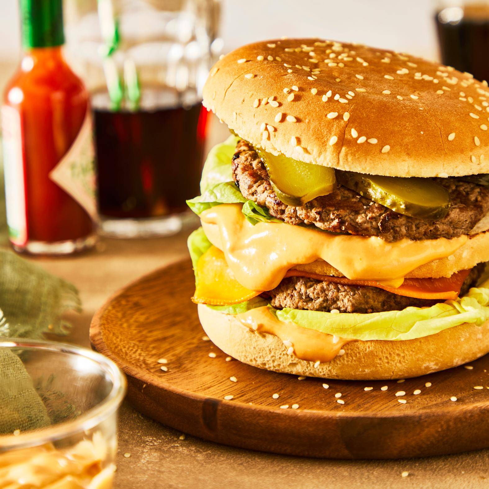 Burger w stylu Big Maca - przepisy OptiGrill 2in1 | Tefal