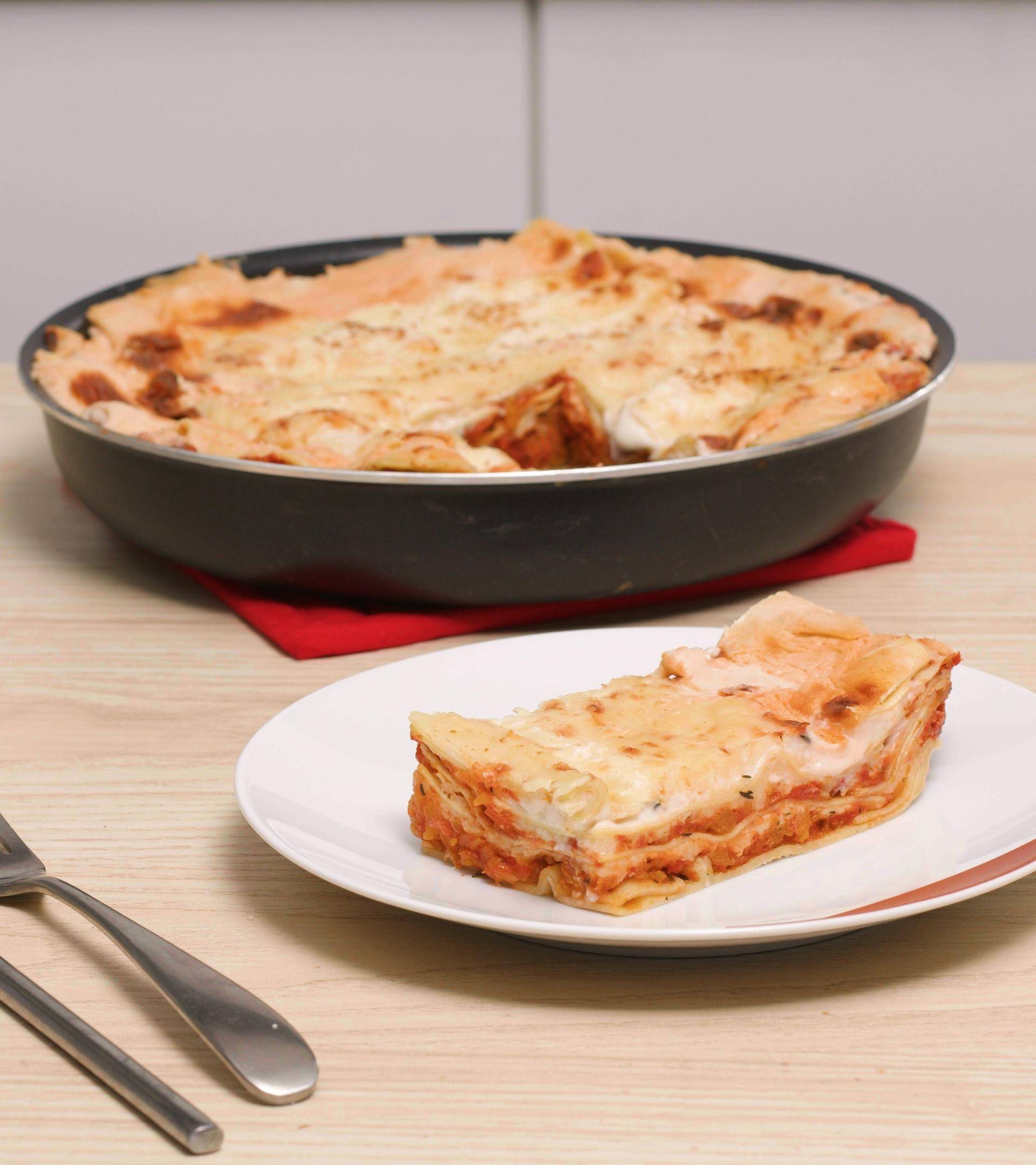 Lasagne z dynią piżmową i pomidorami - przepisy Patelnie i Garnki | Tefal