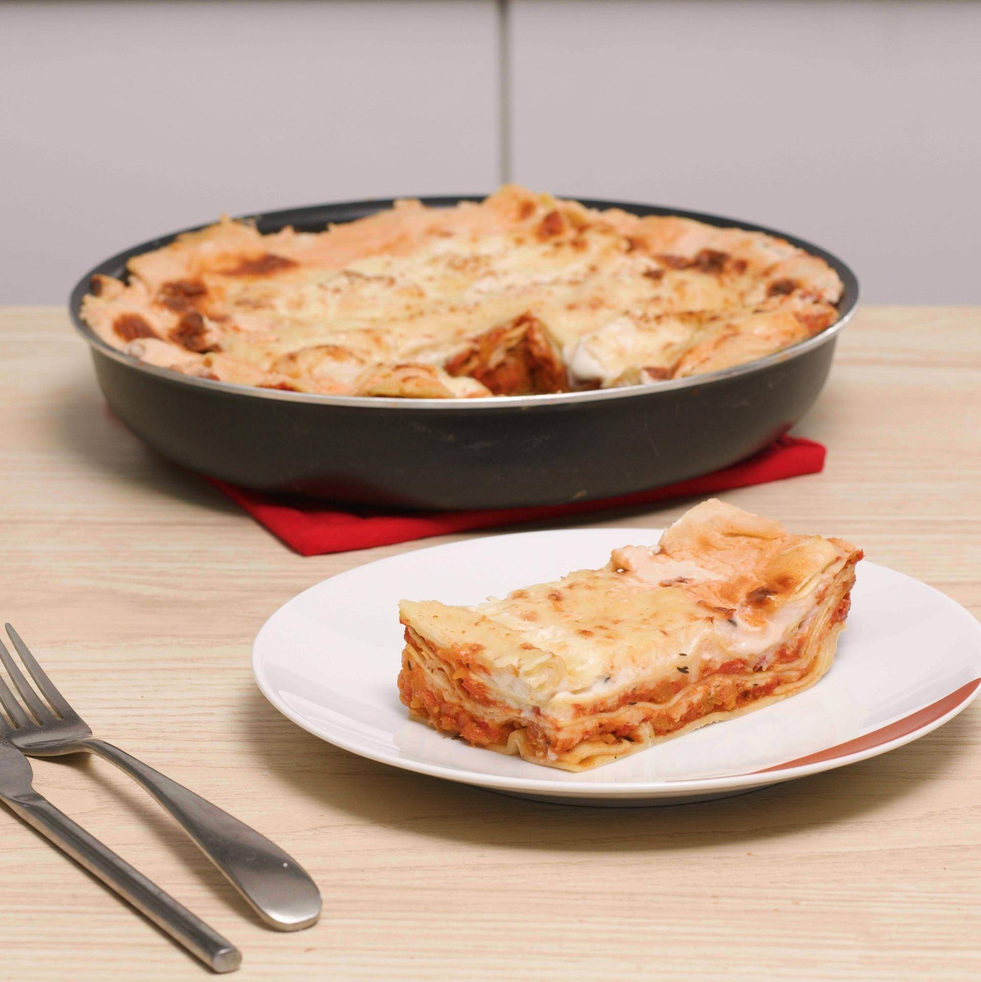 Lasagne z dynią piżmową i pomidorami - przepisy Patelnie i Garnki | Tefal