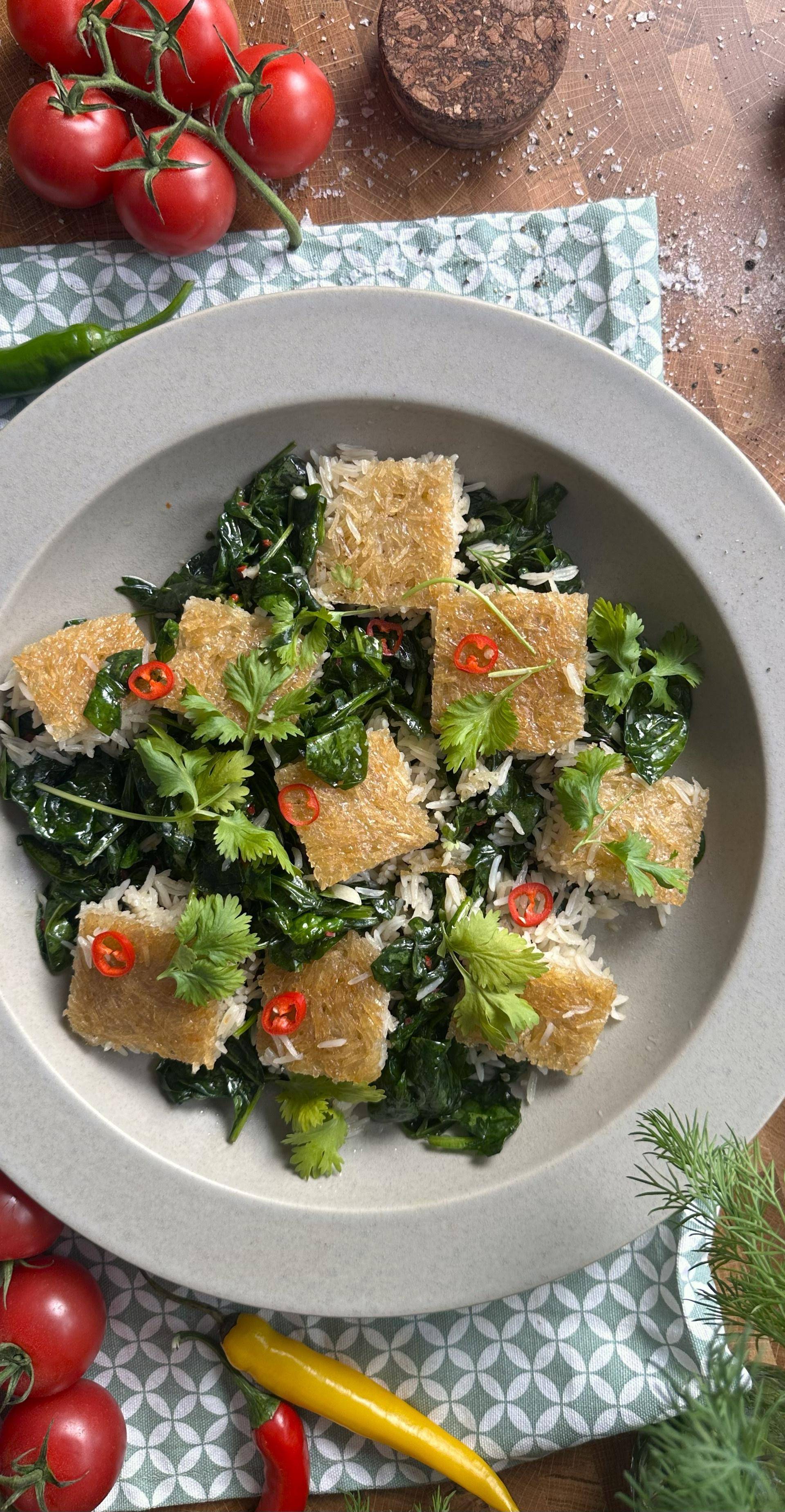 Tęczowy ryż z harissą na grilla - przepisy Cook4Me | Tefal