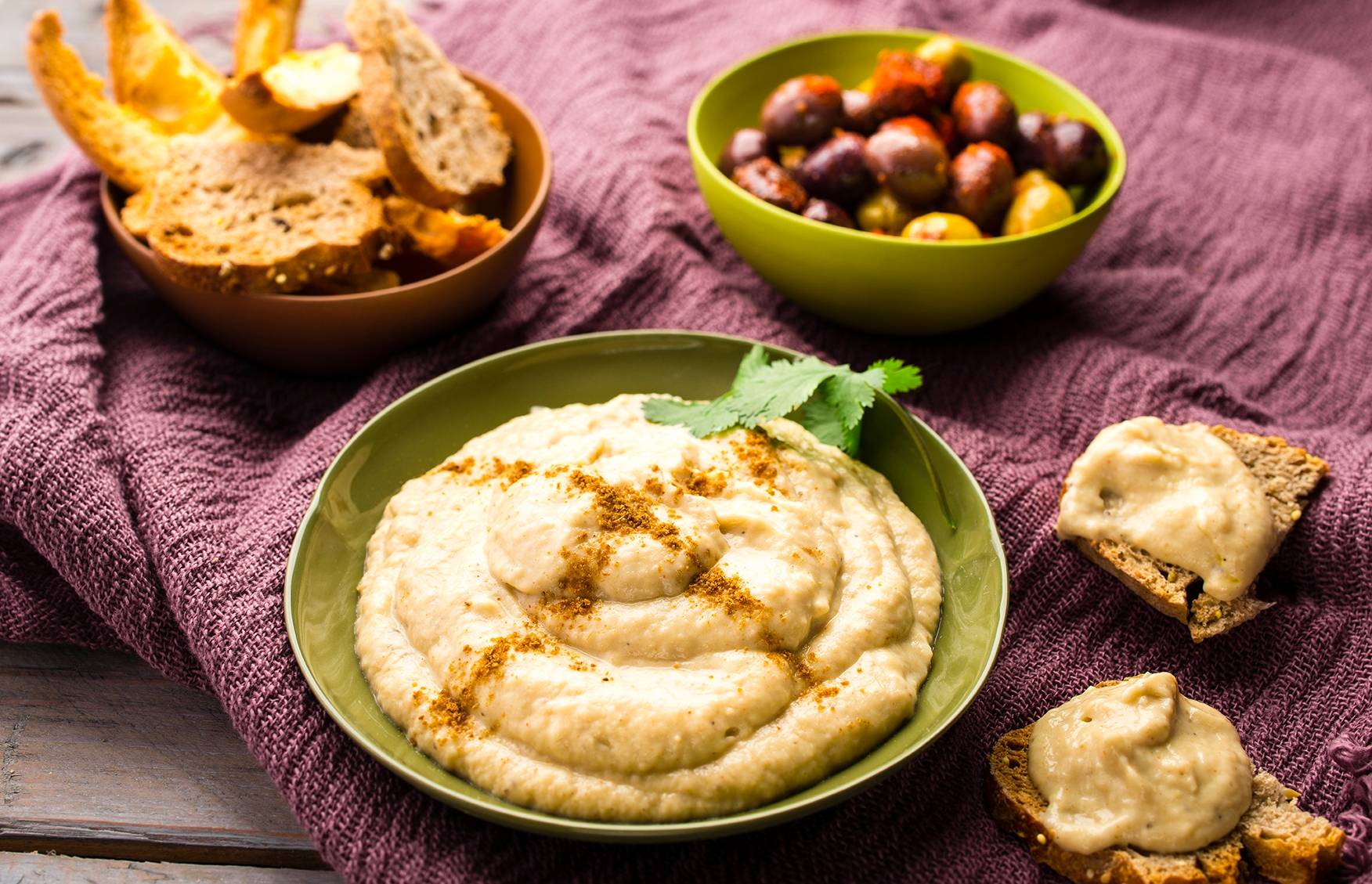 Dip z bakłażana i sezamu - przepisy Cook4Me | Tefal