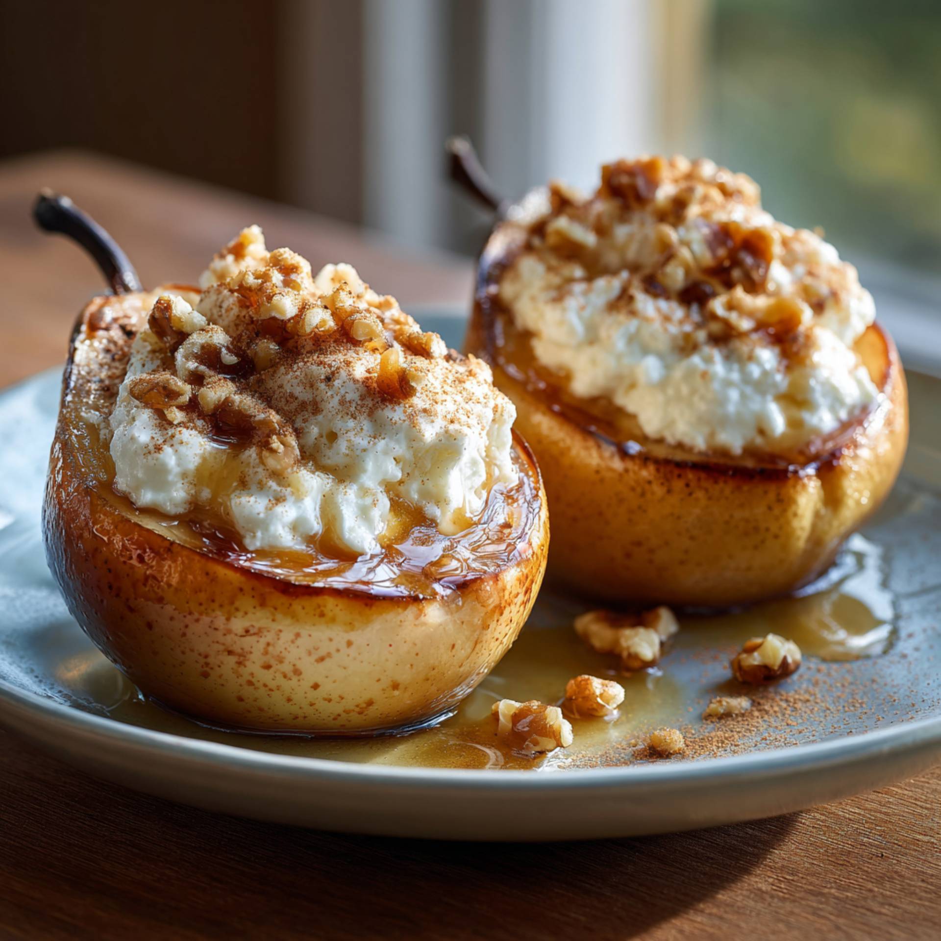 Pieczone gruszki z orzechami i twarogiem - przepisy EASY FRY & GRILL 2 in 1 MECHANICAL | Tefal