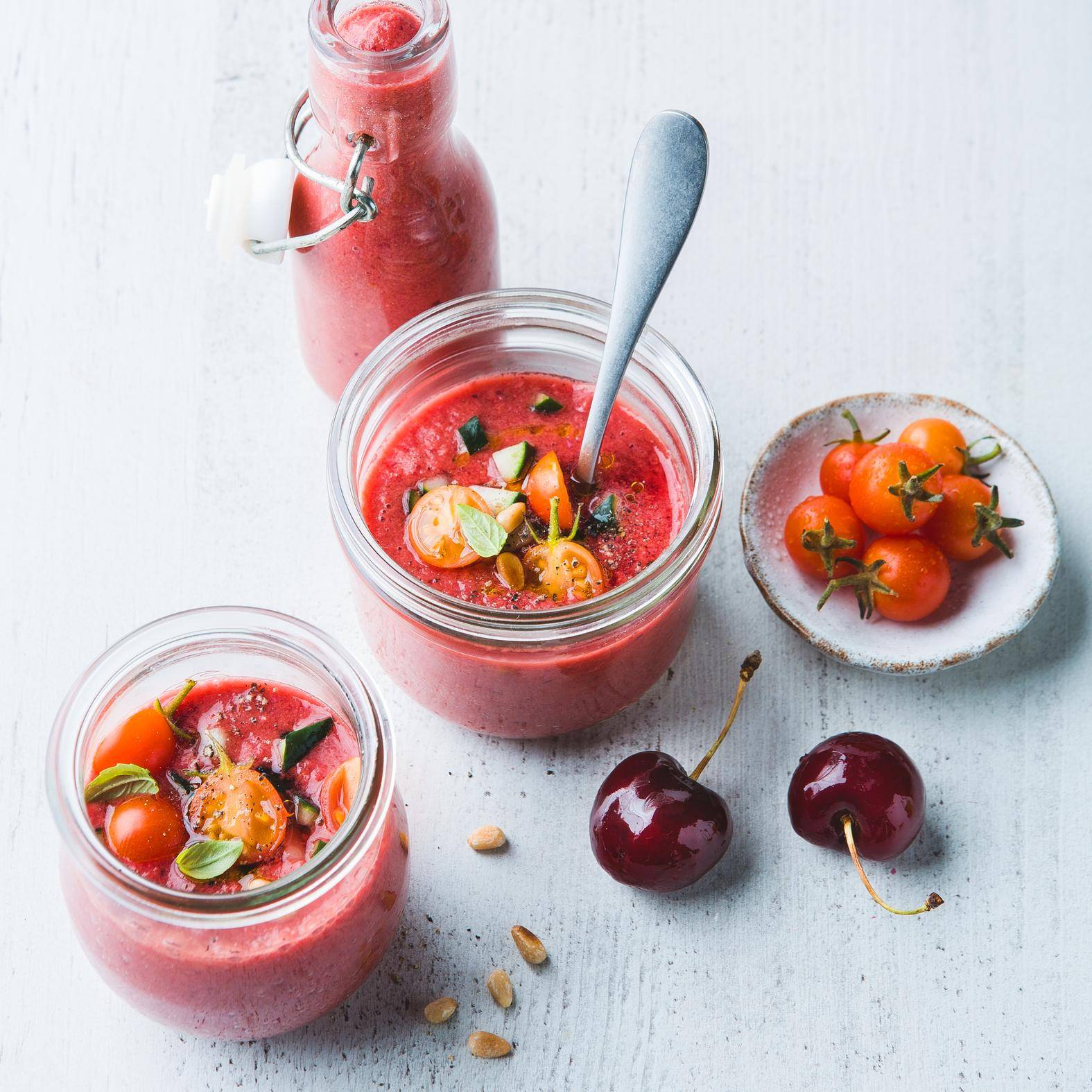 *Tomato and cherry gazpacho - przepisy Blend up | Tefal
