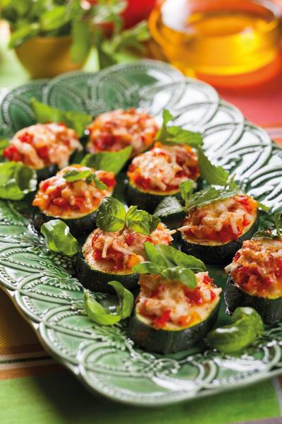 Cukinie zapiekane z pomidorami i mozzarellą - przepisy OptiGrill + | Tefal