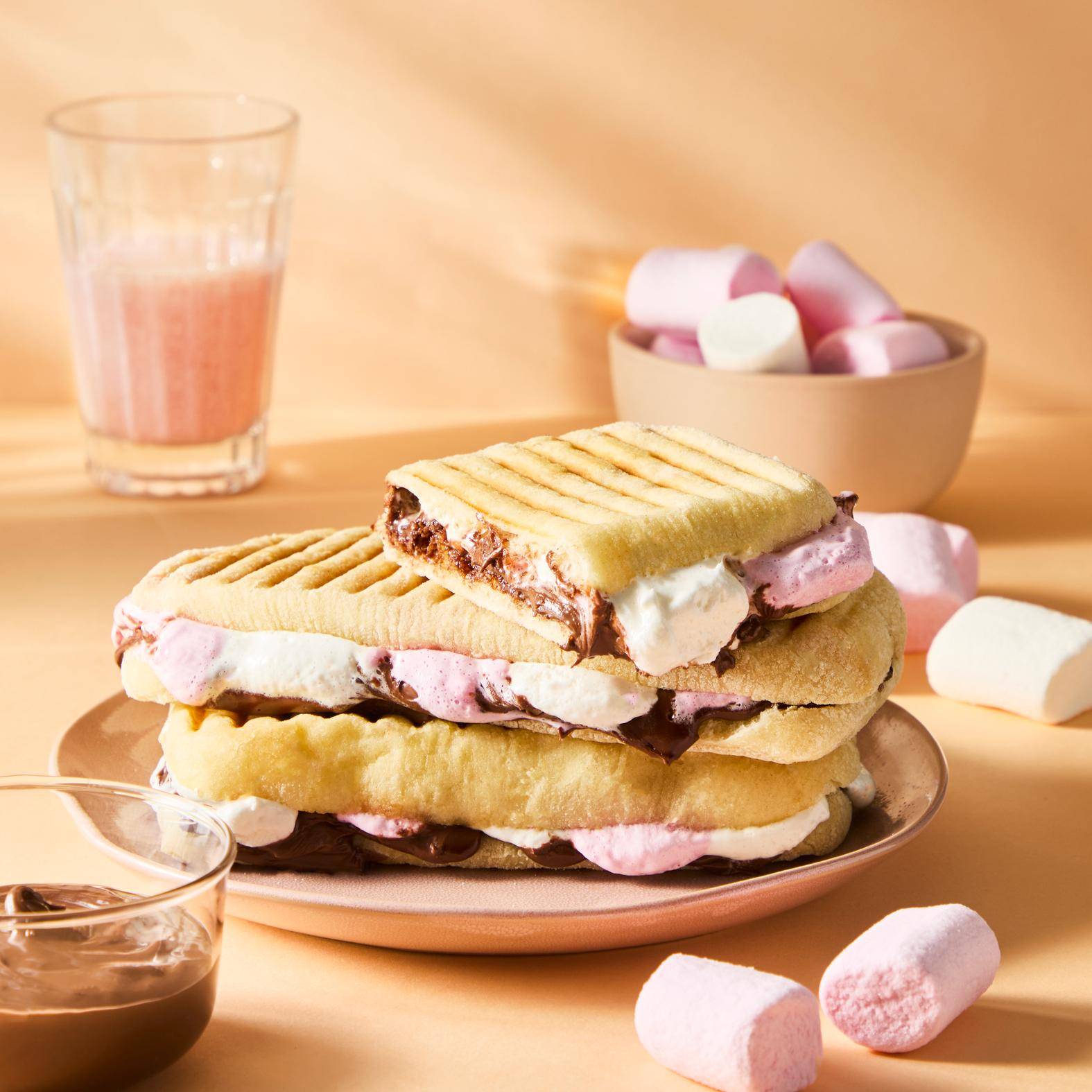 Panini z czekoladą i pianką cukrową - przepisy Snack Collection MECHANICAL | Tefal