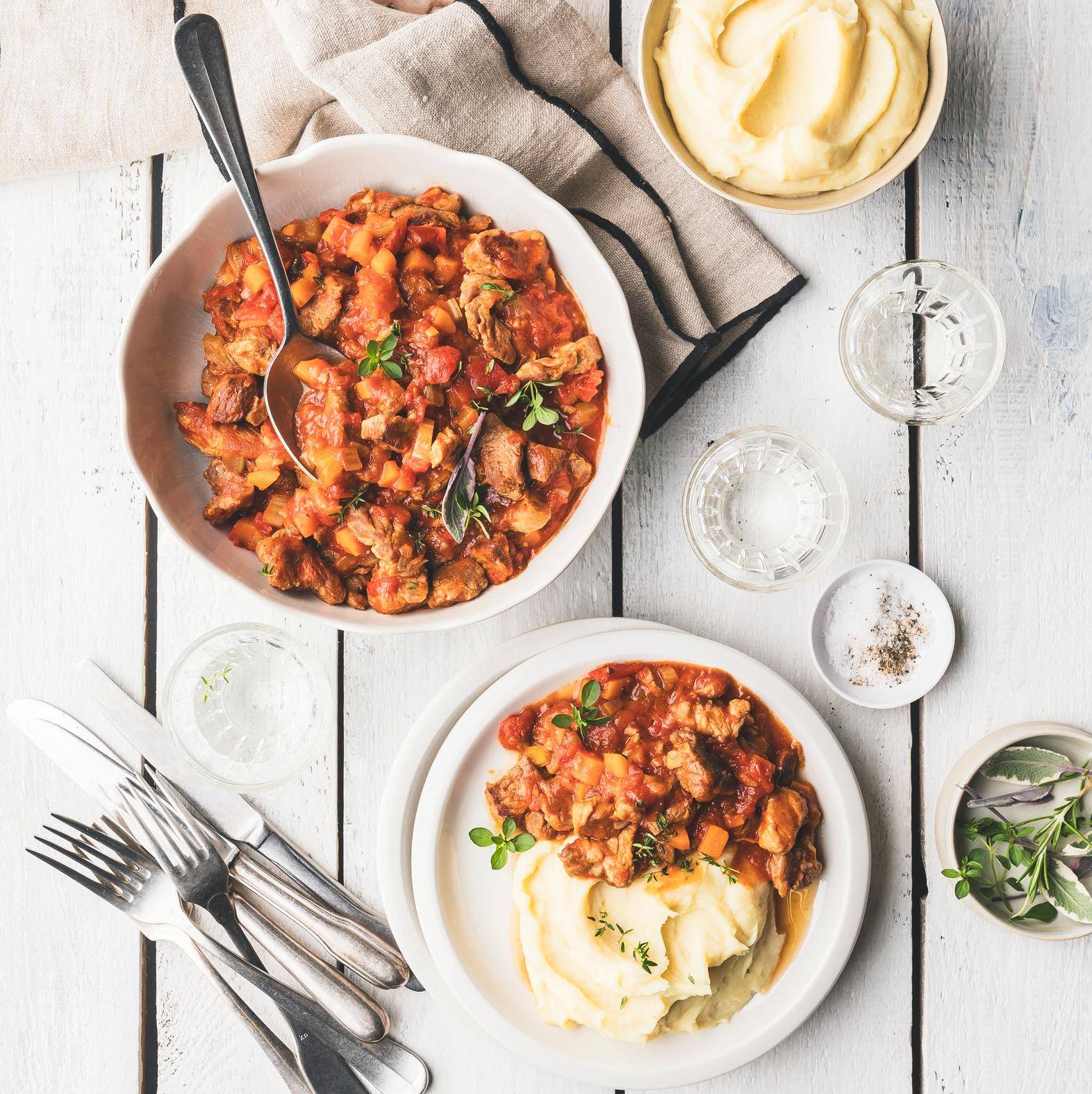 Ragu z polędwiczek wieprzowych - przepisy Cook4Me | Tefal