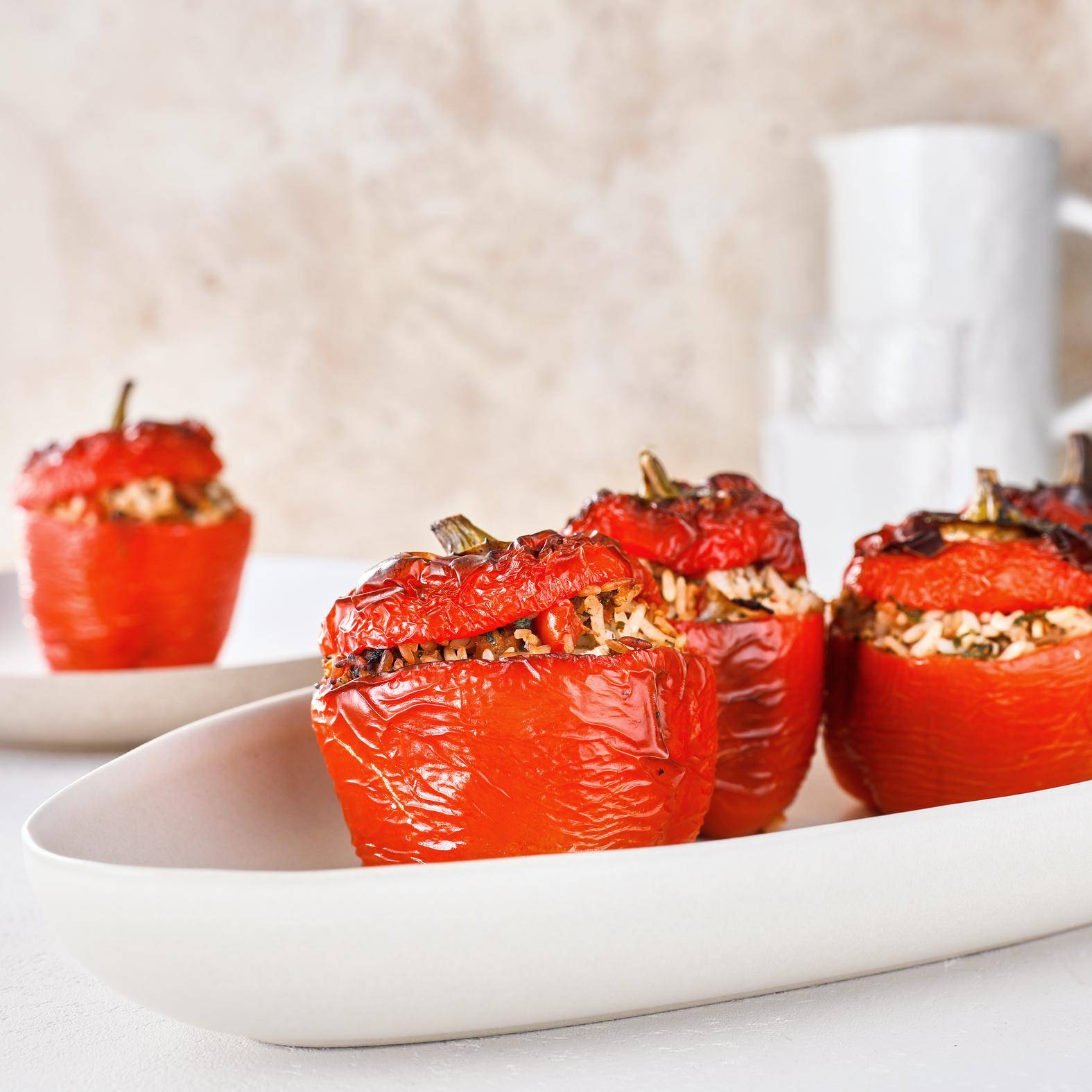 Faszerowane papryki - przepisy Easy Fry Mega | Tefal