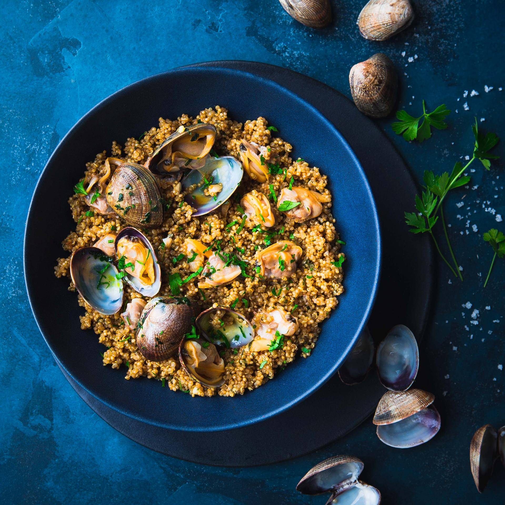 Komosa ryżowa z małżami japońskimi - przepisy Cook4Me | Tefal