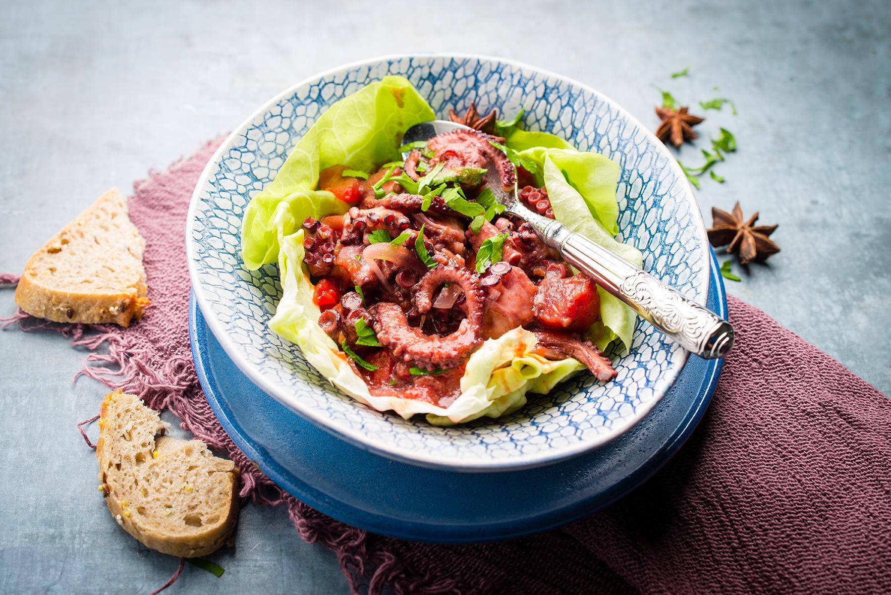 Ośmiornica po cypryjsku - przepisy Cook4Me | Tefal