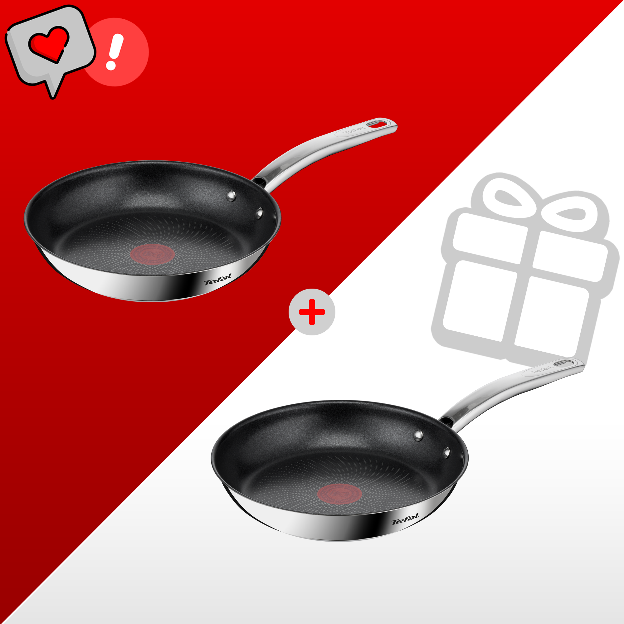 Zestaw patelni Tefal Intuition 24 i 28cm